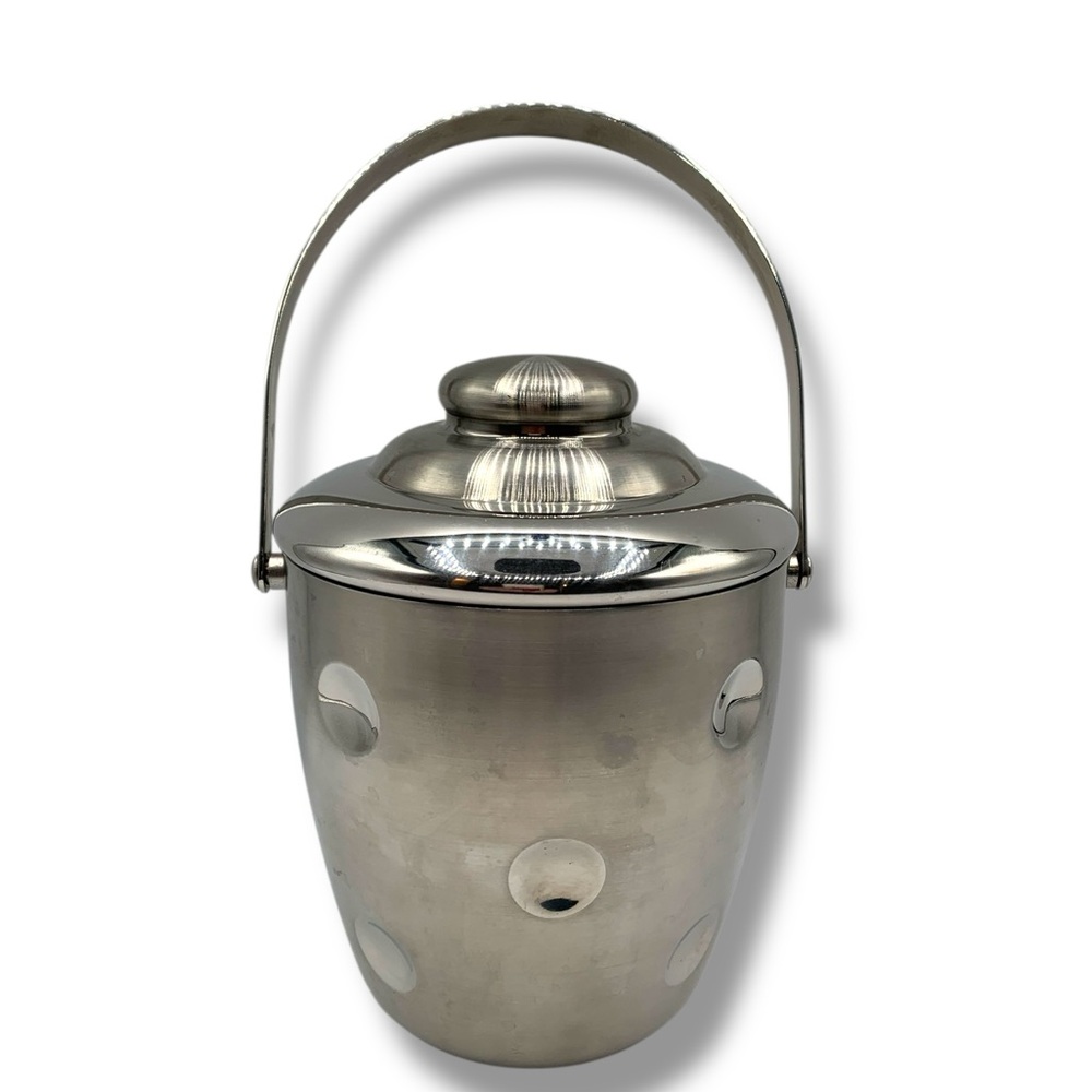 Vintage Waterford Marquis Stainless Steel Ice Bucket Original Sticker